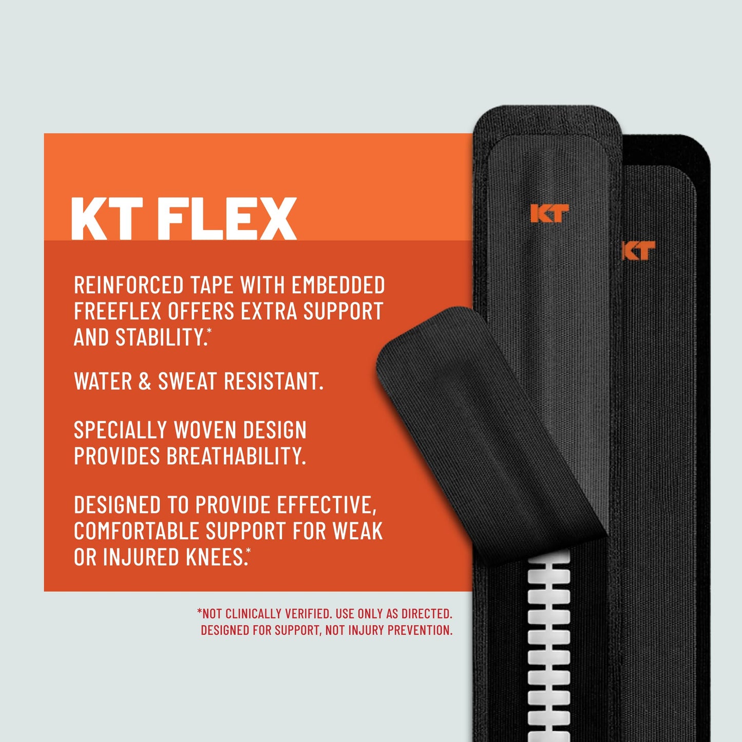 KT Flex Reinforced Knee support strips