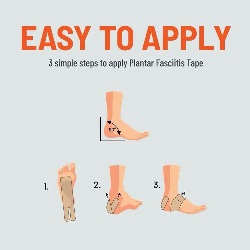 KT Tape Plantar Fasciitis Precut (8 Applications)