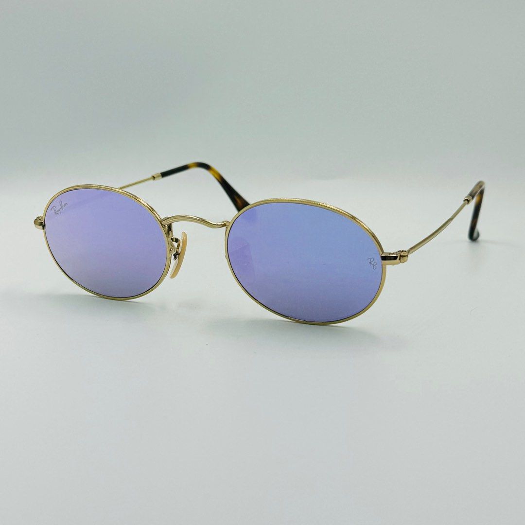 Ray Ban RB3547N - Oval Flat Sunglasses