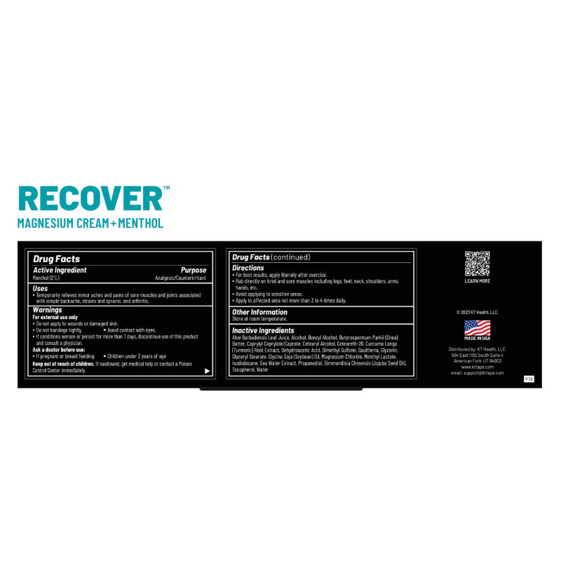 KT Health Magnesium Cream Activate/Recover