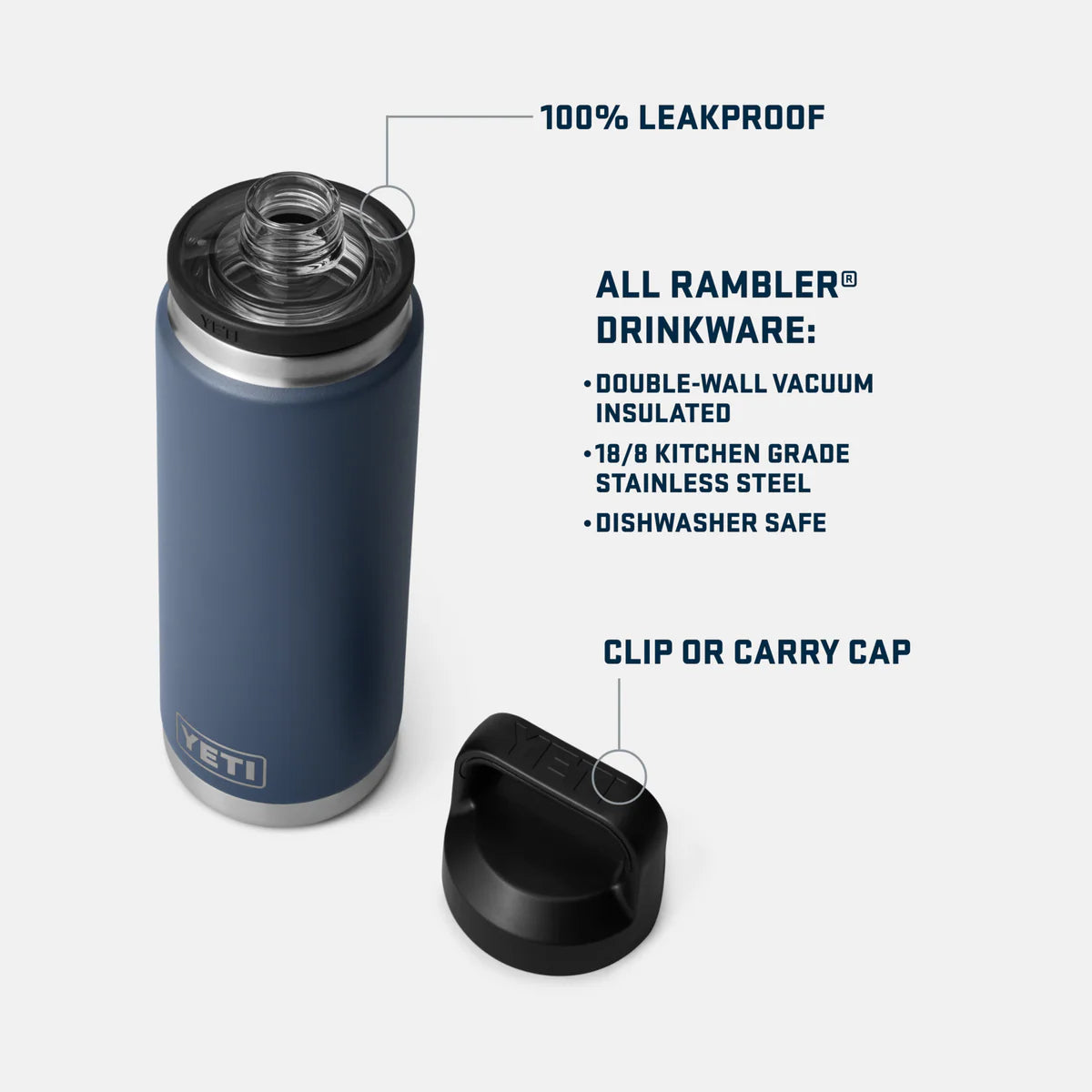 Yeti Rambler® 26 OZ Water Bottle With Chug Cap