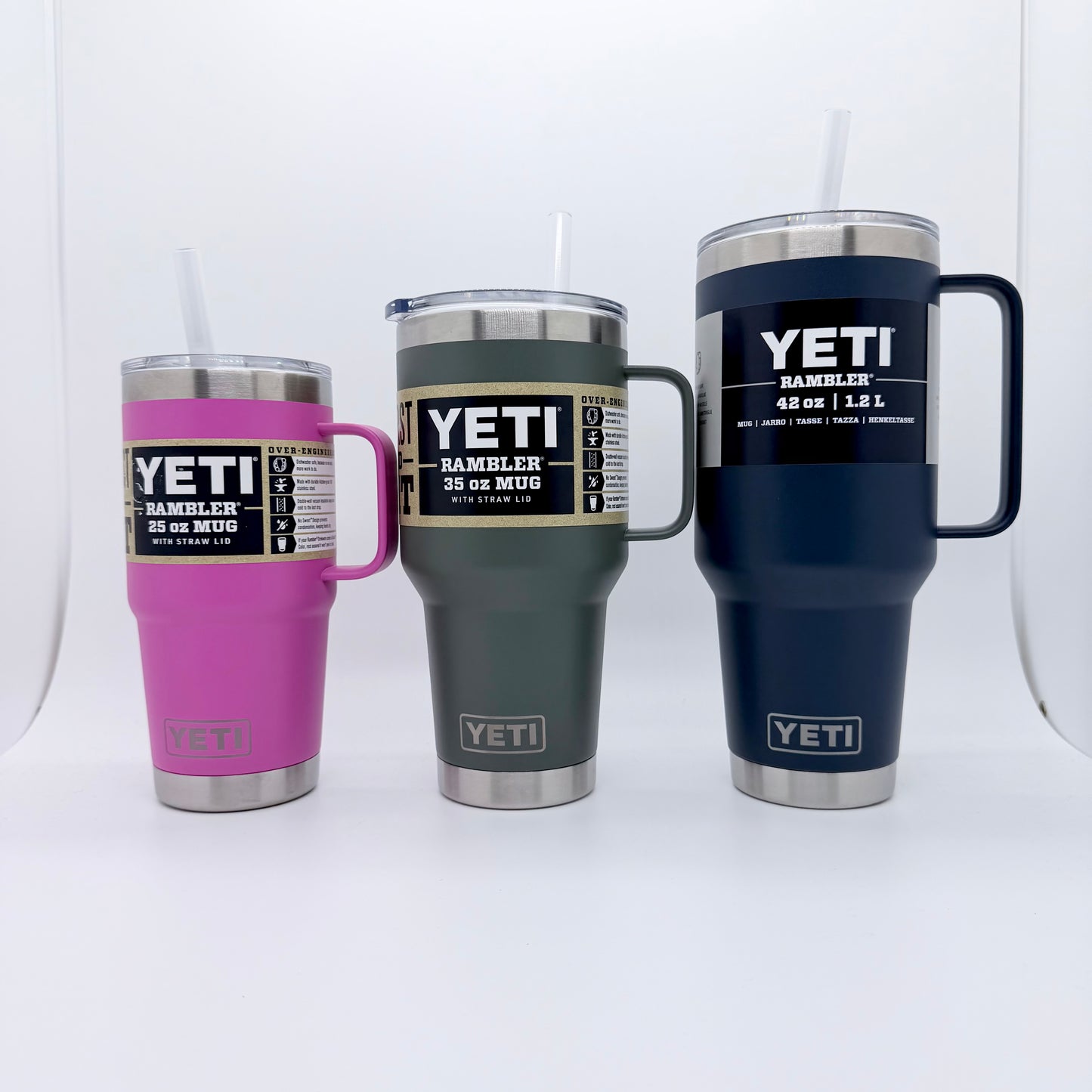 Yeti Rambler 25oz Straw Mug