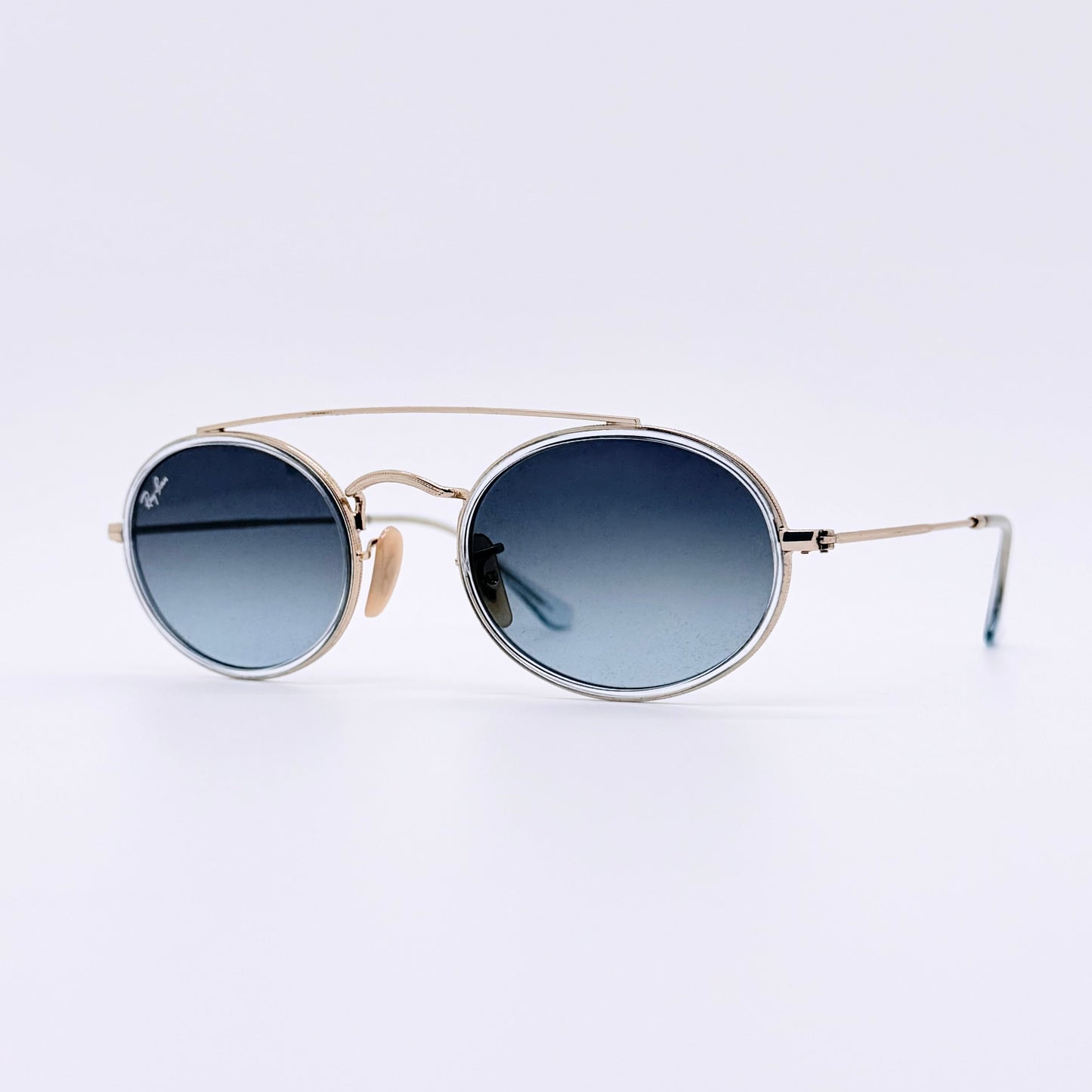 Ray-Ban RB3847N Oval Double Bridge Sunglasses
