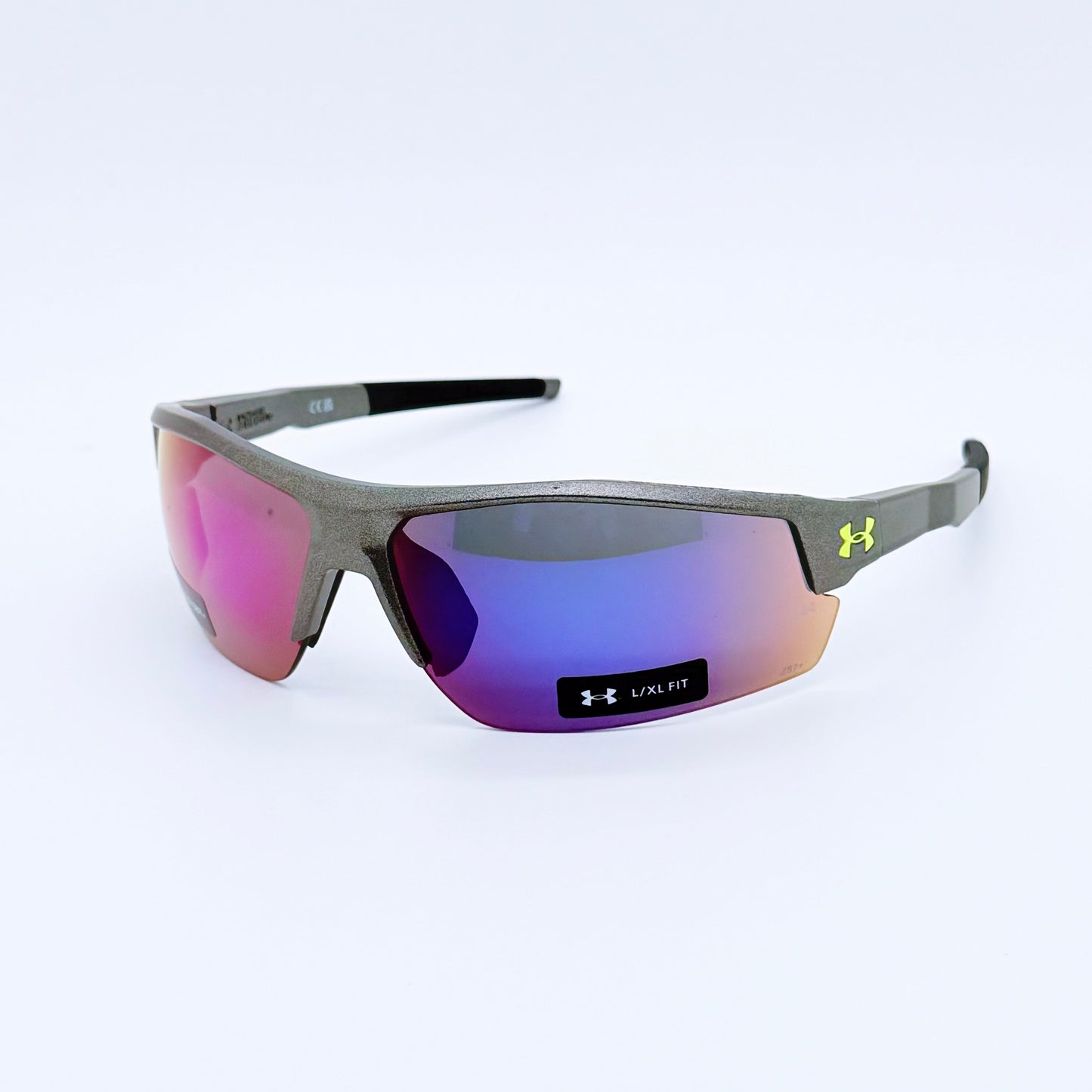 Under Armour Skillz 4WCB3 - Metallic Grey w/ Red Sunglasses