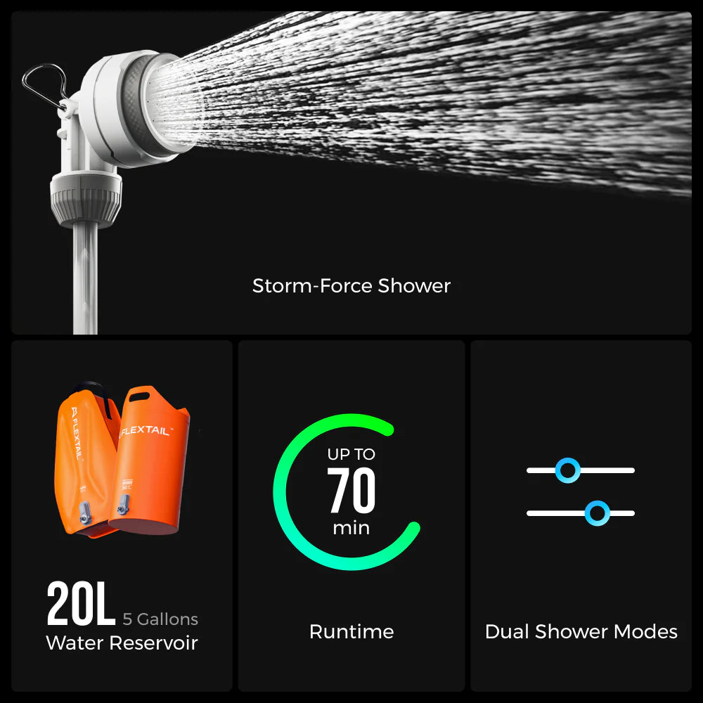 Flextail Tiny Shower Water Bag - Your on the go shower station