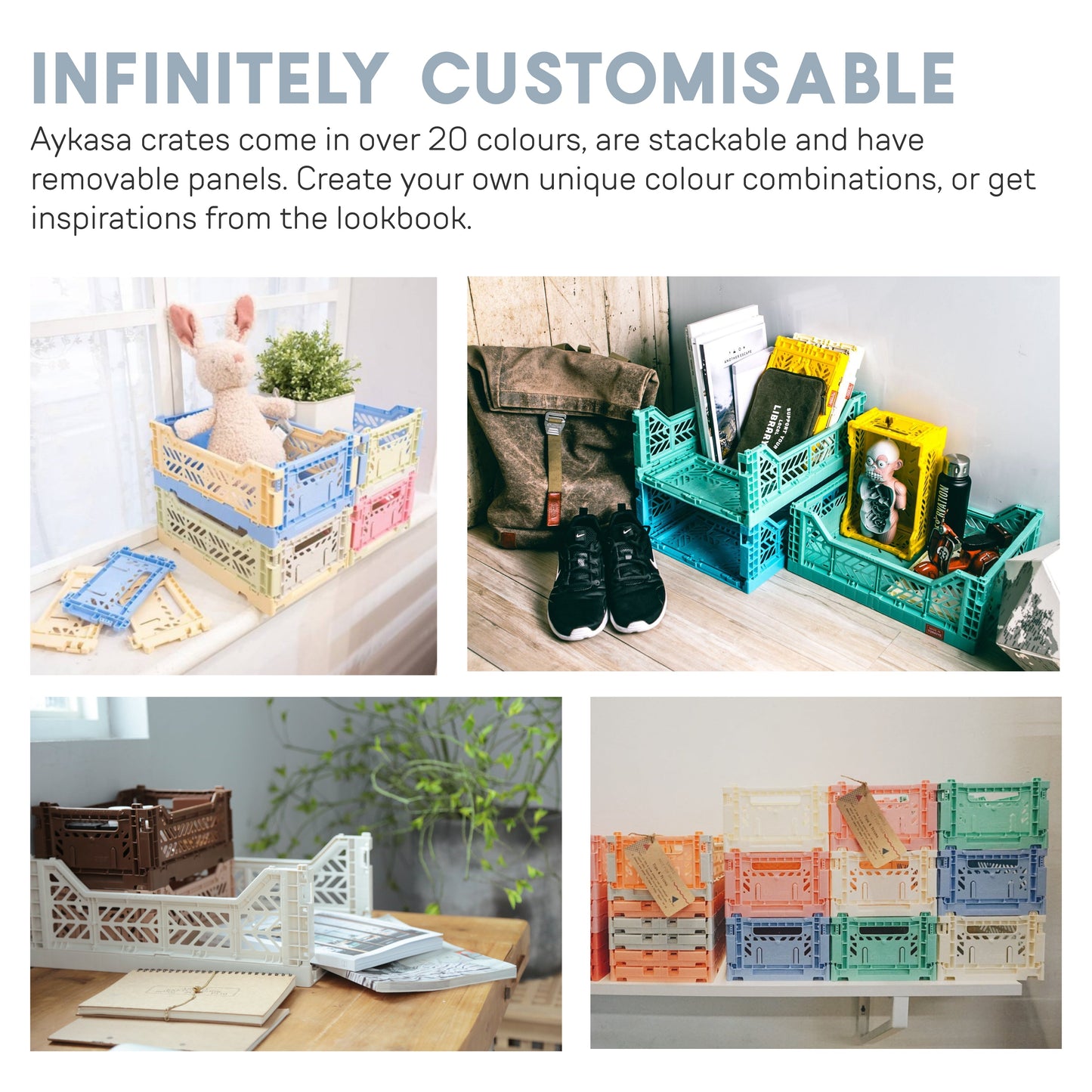 Aykasa Folding Maxibox Colour Crate