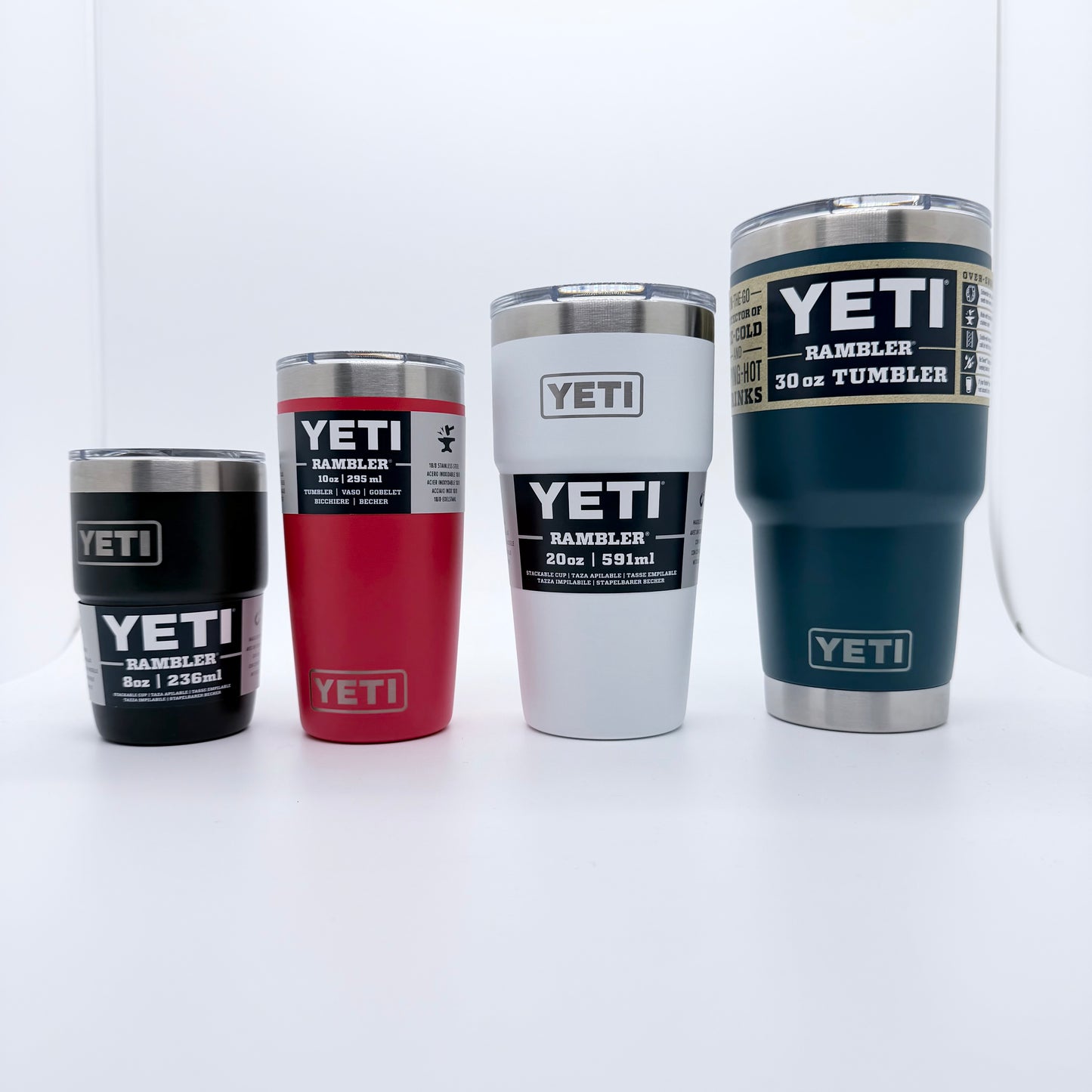Yeti Rambler 8oz/10oz/20oz/30oz Stackable Cup w/ Magslider Lid