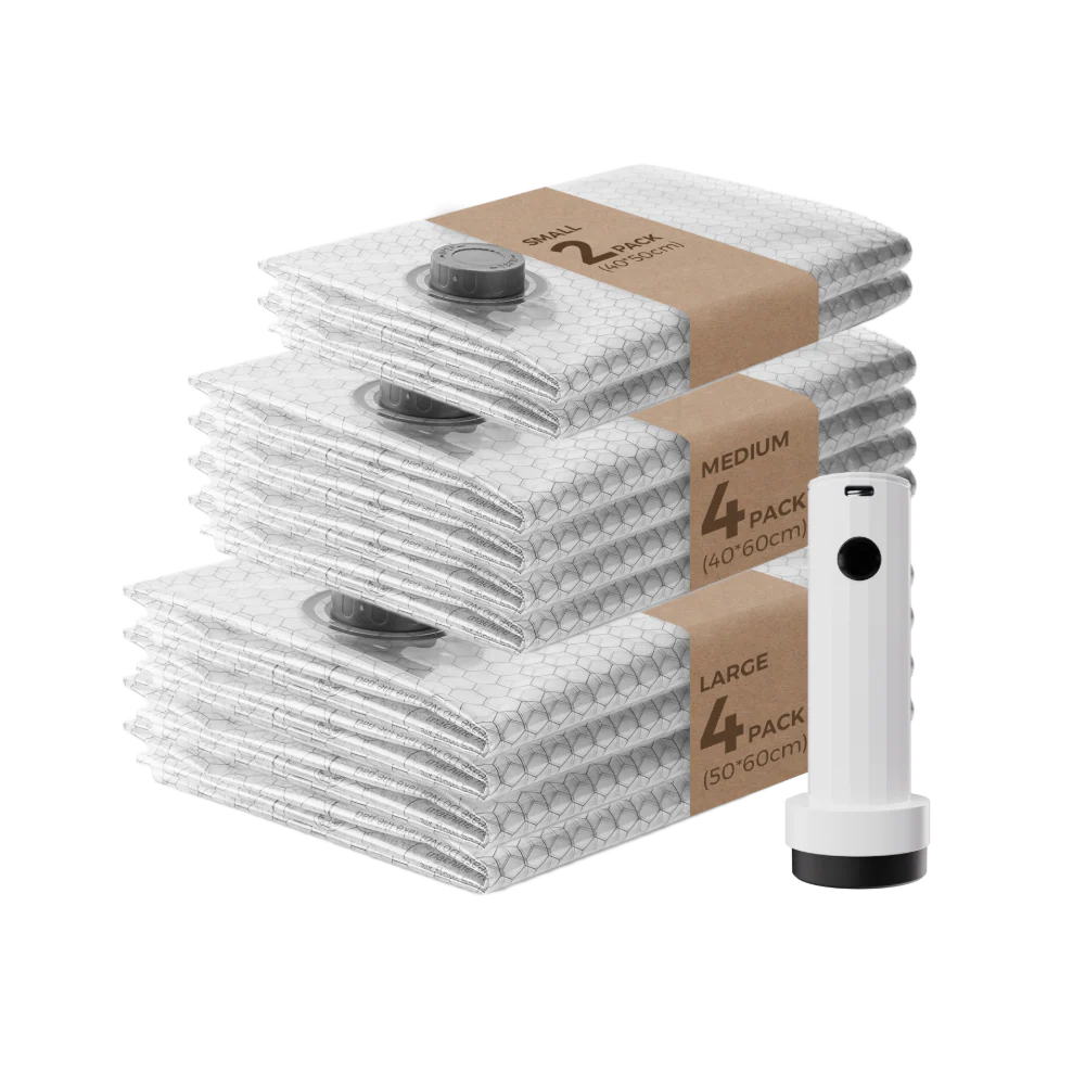 Vollyc Nano Bag Set - 10 pcs Vacuum Bag + 1 Pump