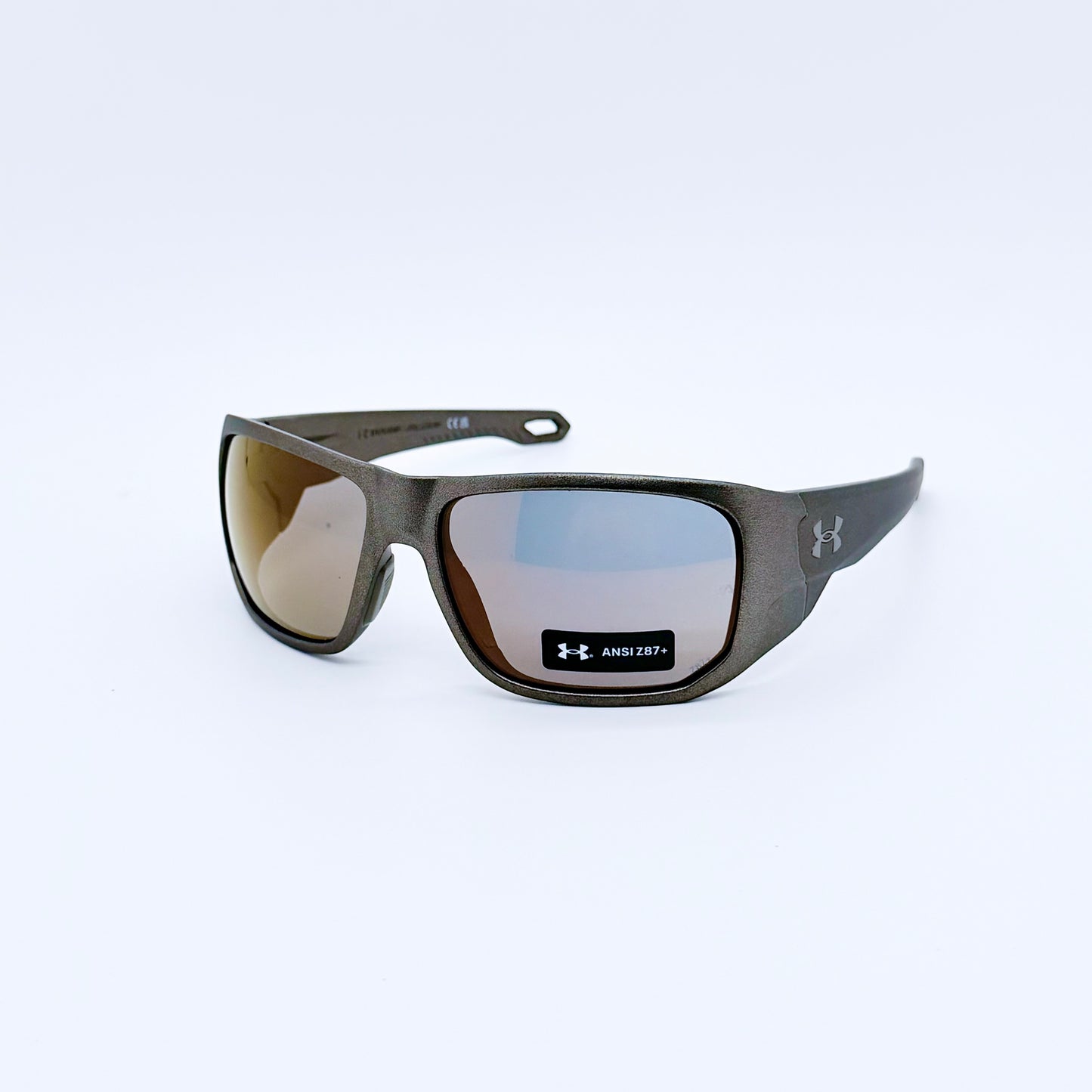 Under Armour Attack MD HKL2B Metallic Brown w/ Gold Mirror Sunglasses
