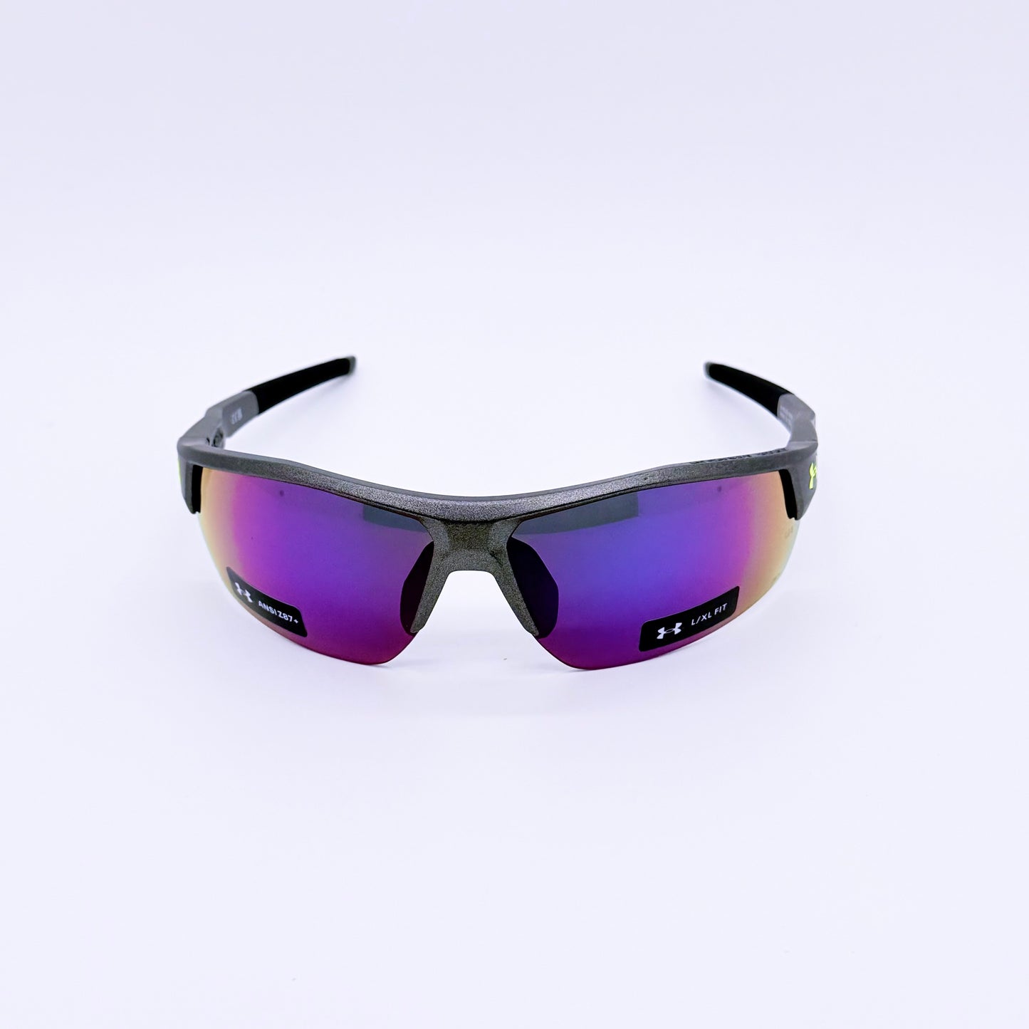 Under Armour Skillz 4WCB3 - Metallic Grey w/ Red Sunglasses