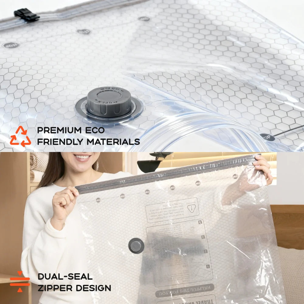 Vollyc Nano Bag Set - 10 pcs Vacuum Bag + 1 Pump