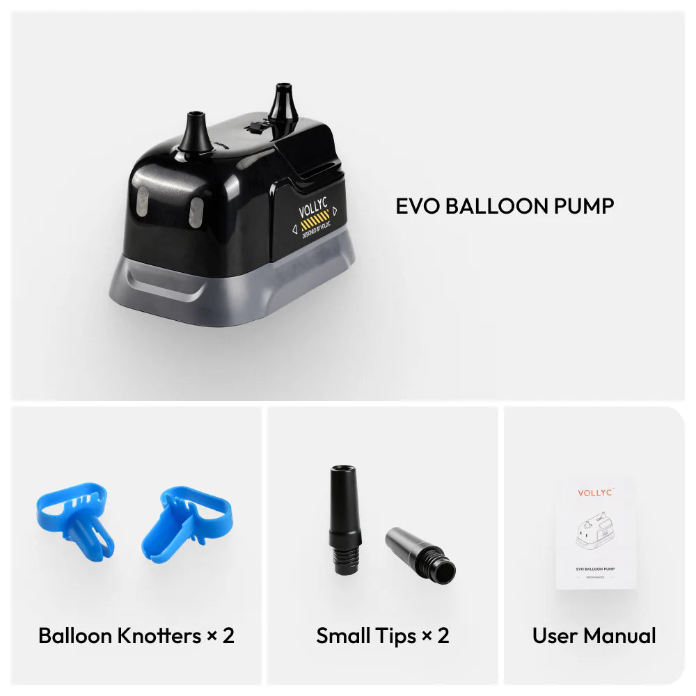 Flextail x Vollyc Evo Balloon Pump - Electric Balloon Pump with Dual Nozzle & Tie Tool