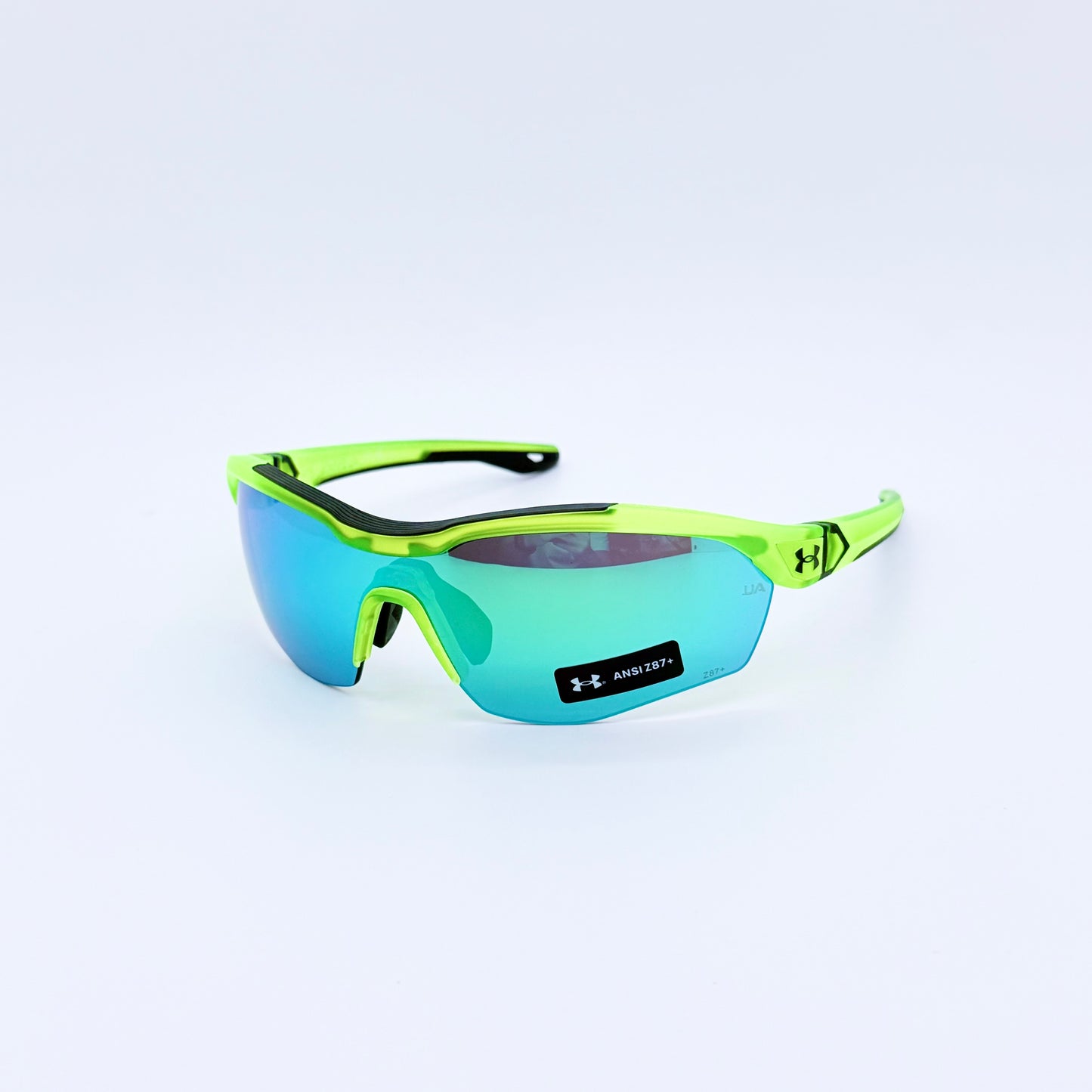 Under Armour Yard Pro 01EV8 Yellow Green w/ Green Mirror Sunglasses