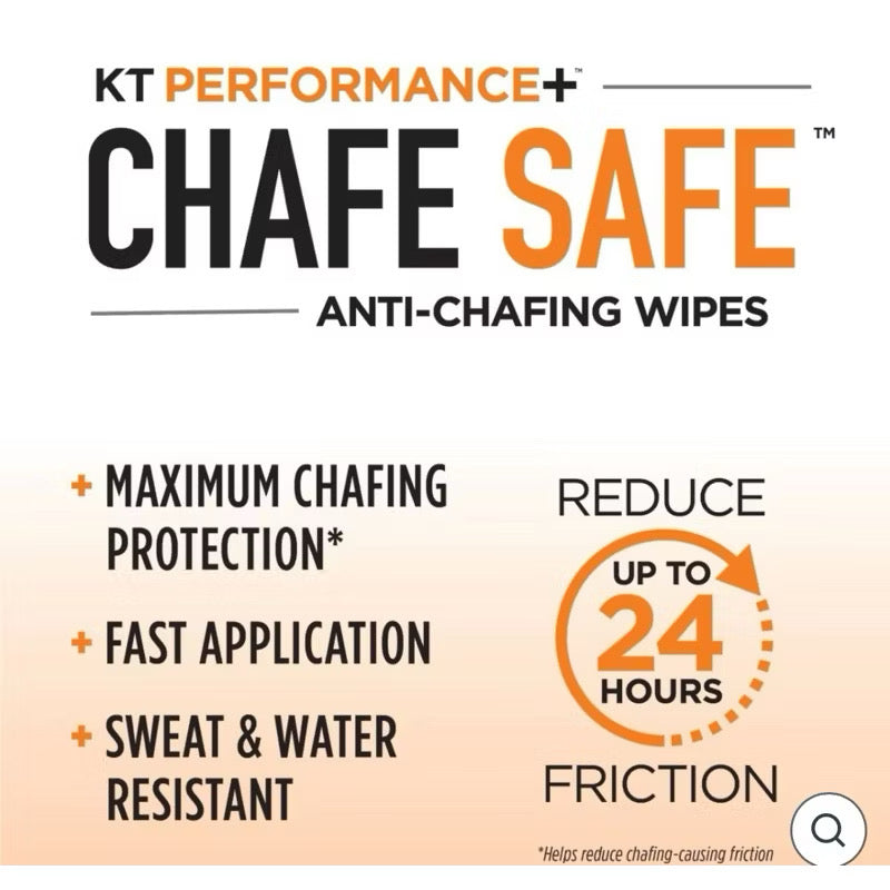 KT Performance+ Chafe Safe Anti-chafing wipes