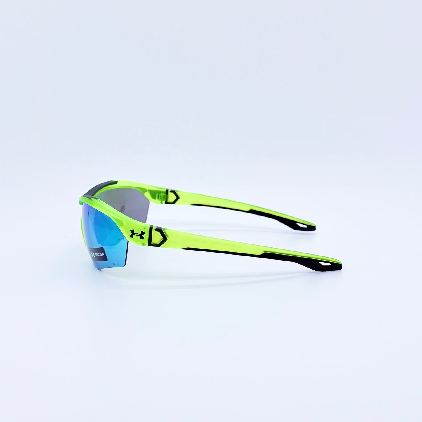 Under Armour Yard Pro 01EV8 Yellow Green w/ Green Mirror Sunglasses