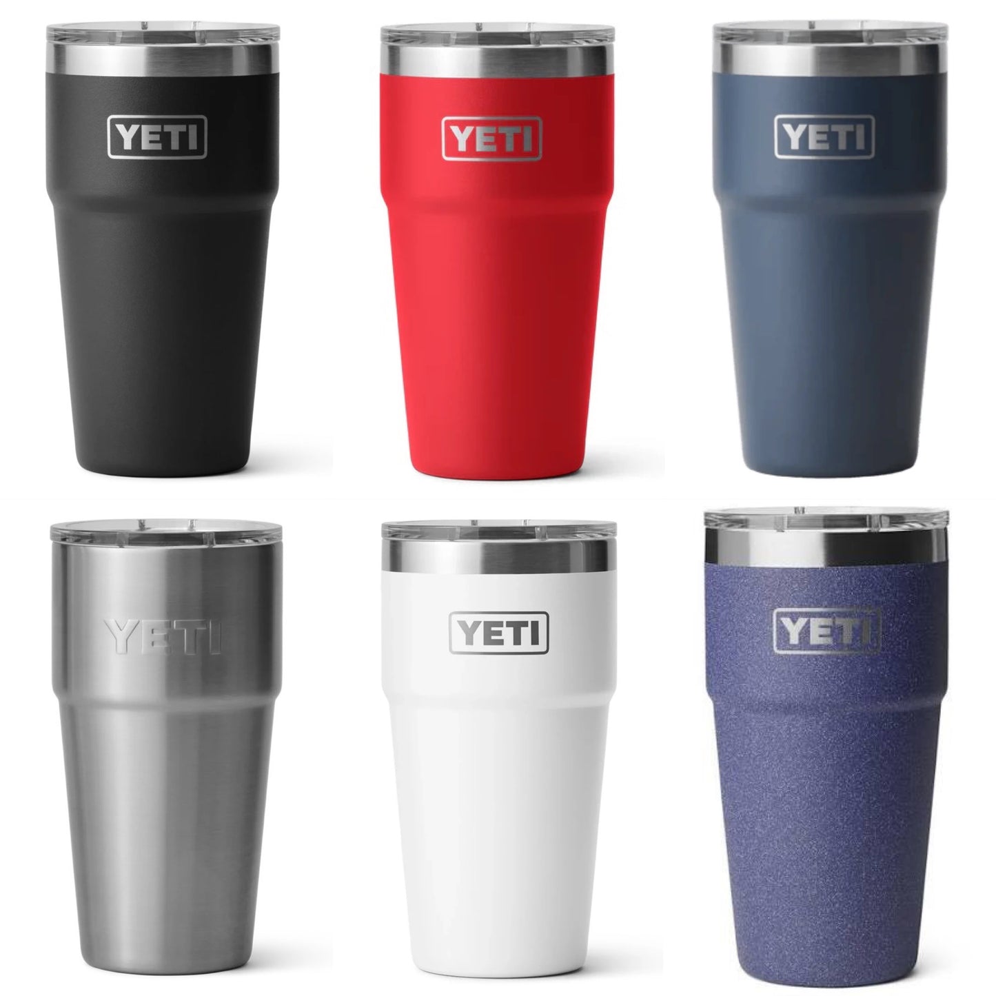 Yeti Rambler 8oz/10oz/16oz/20oz/30oz Stackable Cup w/ Magslider Lid