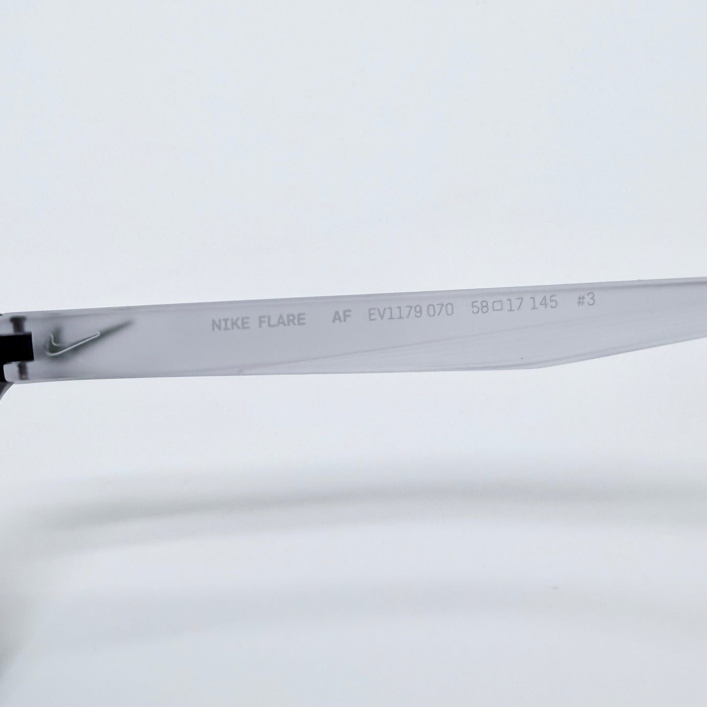 Nike Flare AF EV1179 070 Black w/ Grey Silver Mirror Sunglasses