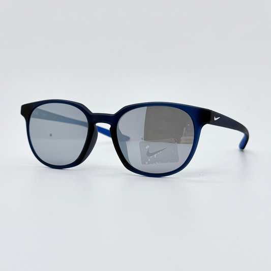Nike Effect AF DC7448 410 Mdinight Navy w/ Silver Mirror Sunglasses