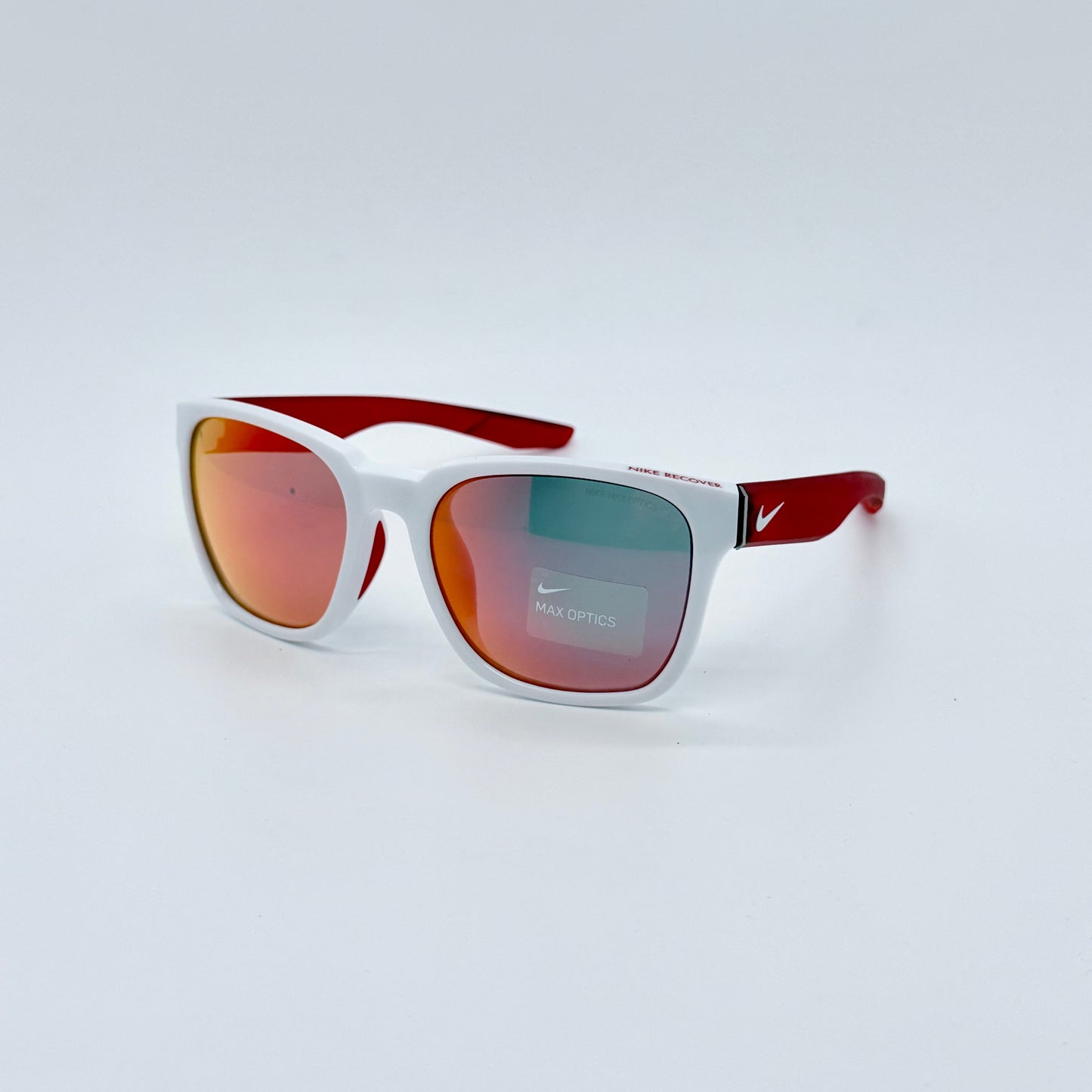 Nike Recover AF EV0965 900160 White Challenge Red w/ Red Mirror