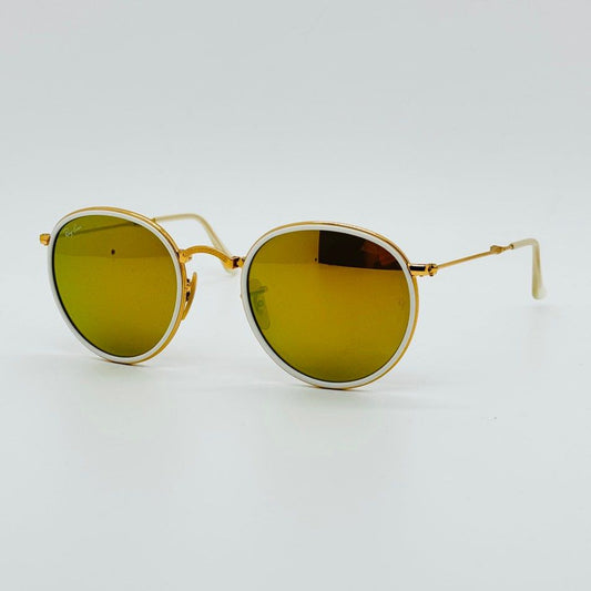 Ray-Ban RB3517 - Icons- Round Metal Folding Sunglasses