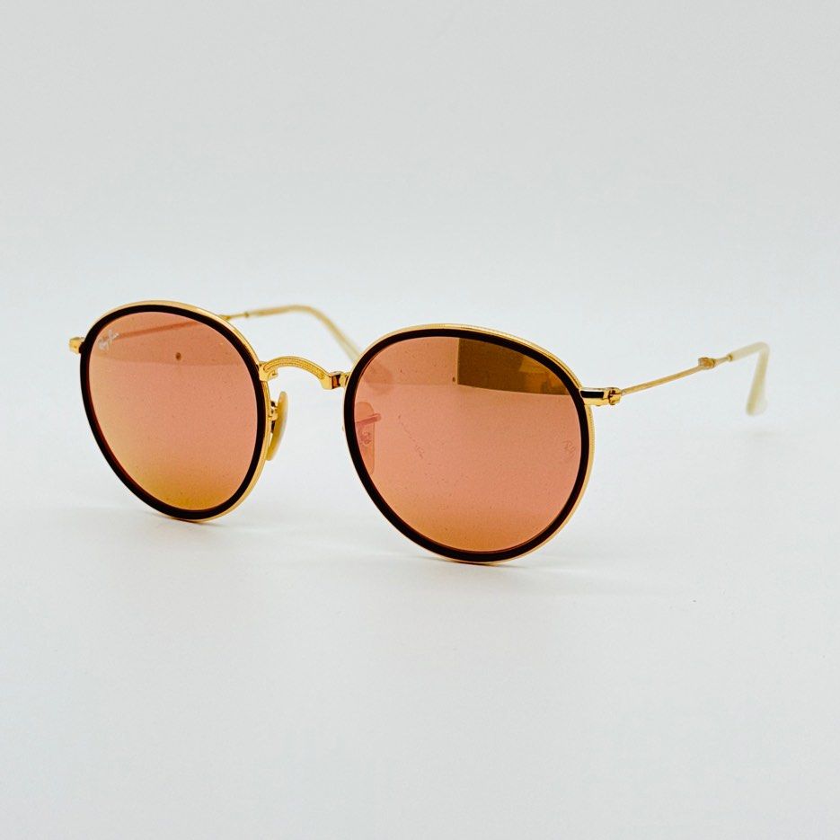 Ray-Ban RB3517 - Icons- Round Metal Folding Sunglasses