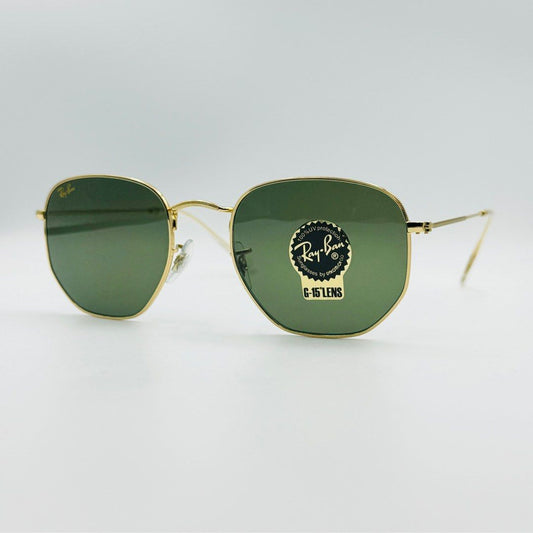 Ray-Ban RB3548 - Round Hexagonal Flat Sunglasses