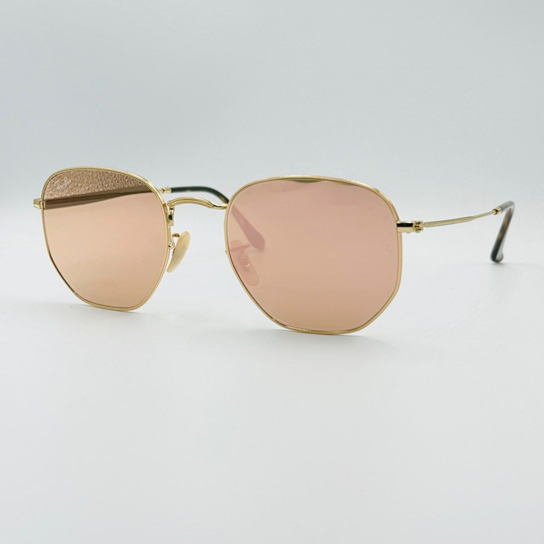 Ray-Ban RB3548N - Round Hexagonal Flat Sunglasses