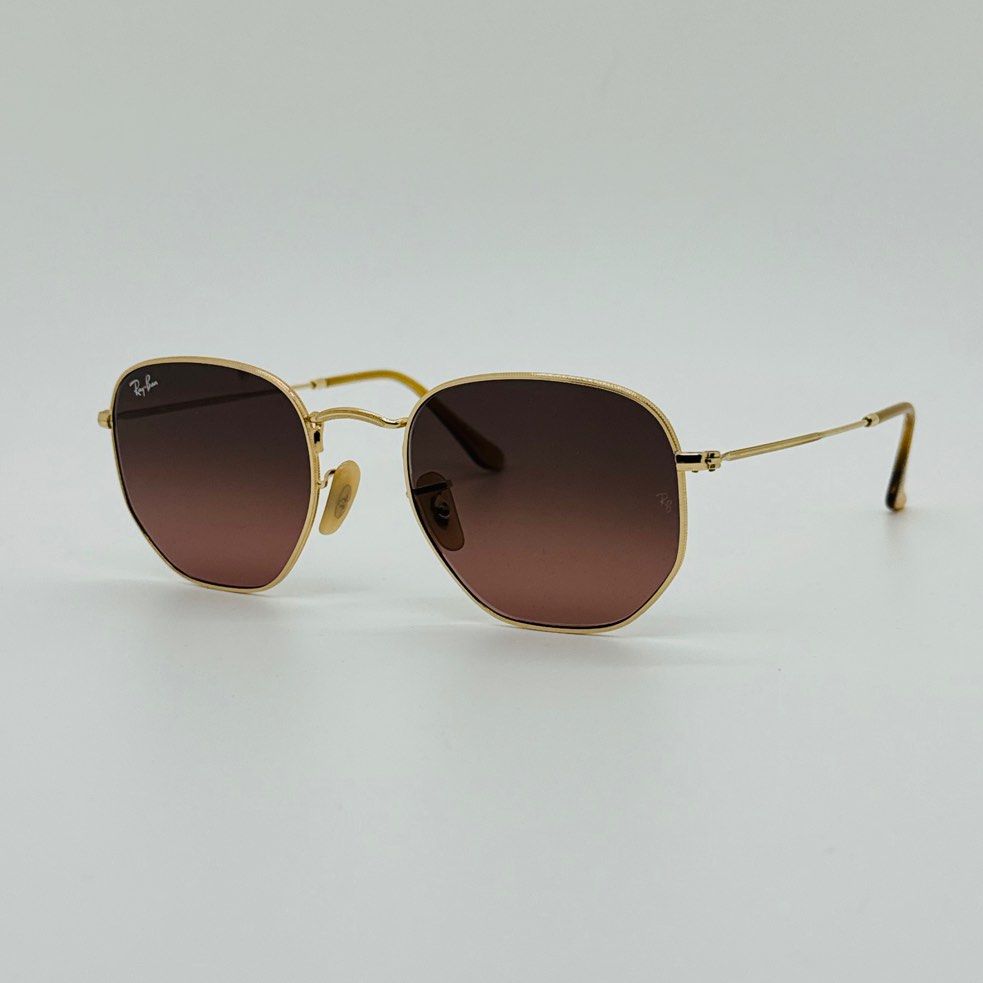 Ray-Ban RB3548N - Round Hexagonal Flat Sunglasses