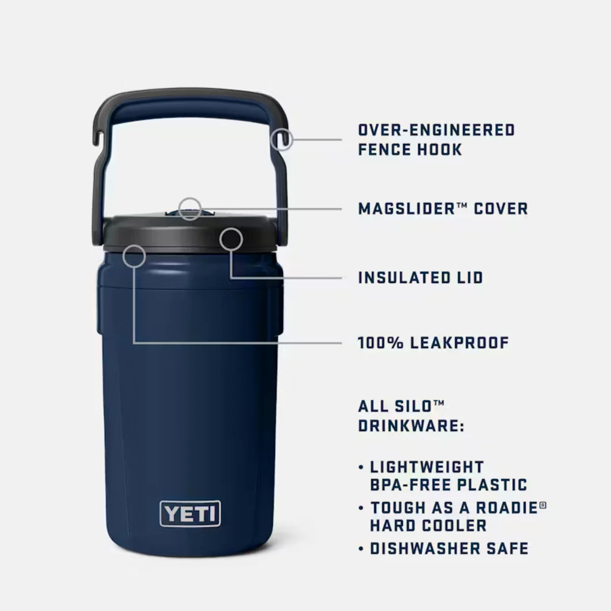 Yeti Silo™ 40 OZ, 1/2G Jug Water Bottle