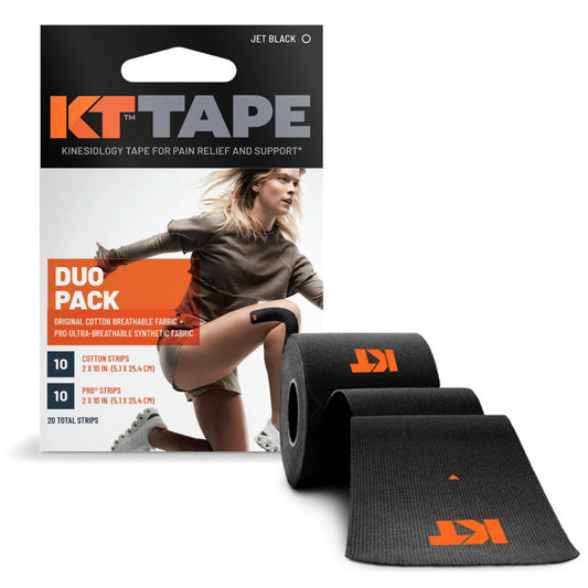 KT Tape Duo Pack (10 strips Cotton + 10 strips Pro)