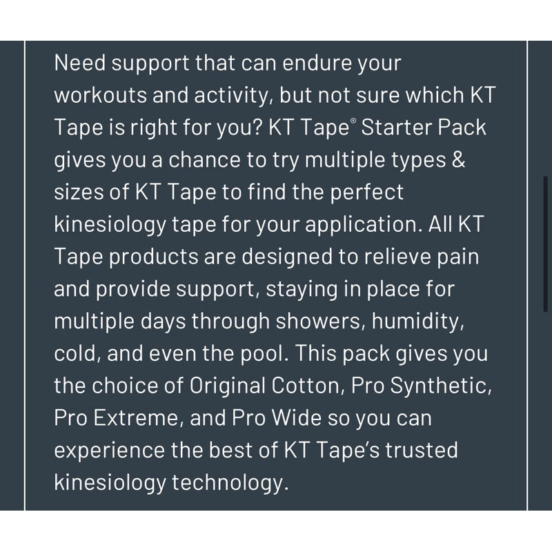 KT Tape Starter Pack