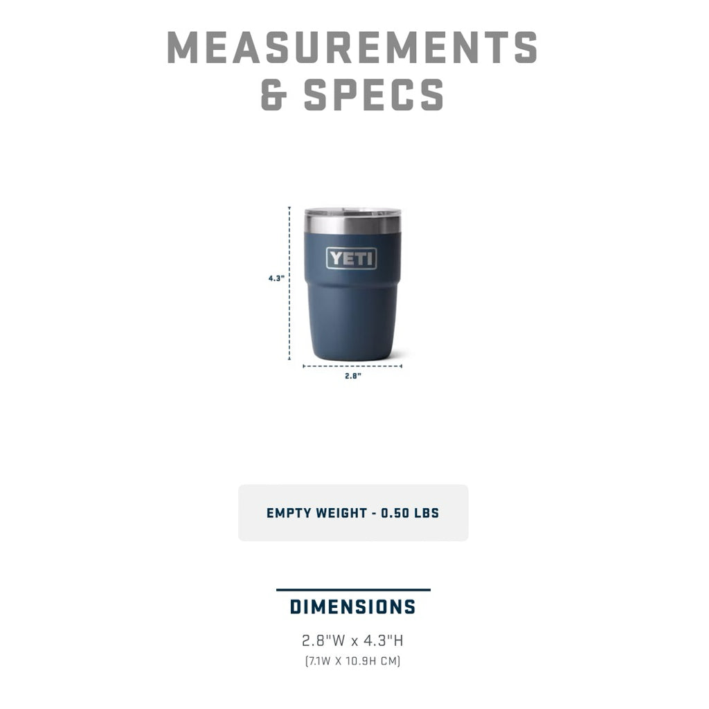 Yeti Rambler 8oz Stackable w/ Magslider Lid