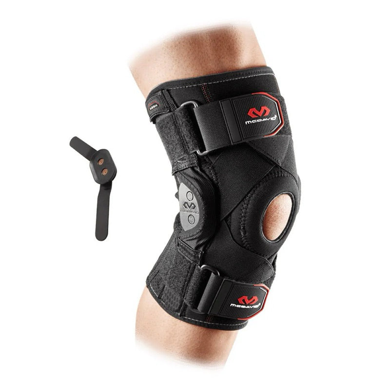 Mcdavid 429 Level 3 Knee Brace w/ Polymetric Hinges & Cross Straps - Black