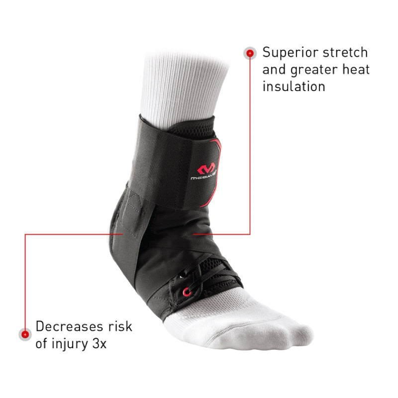Mcdavid 195 Level 3 Ankle Brace w/ Strap - Black