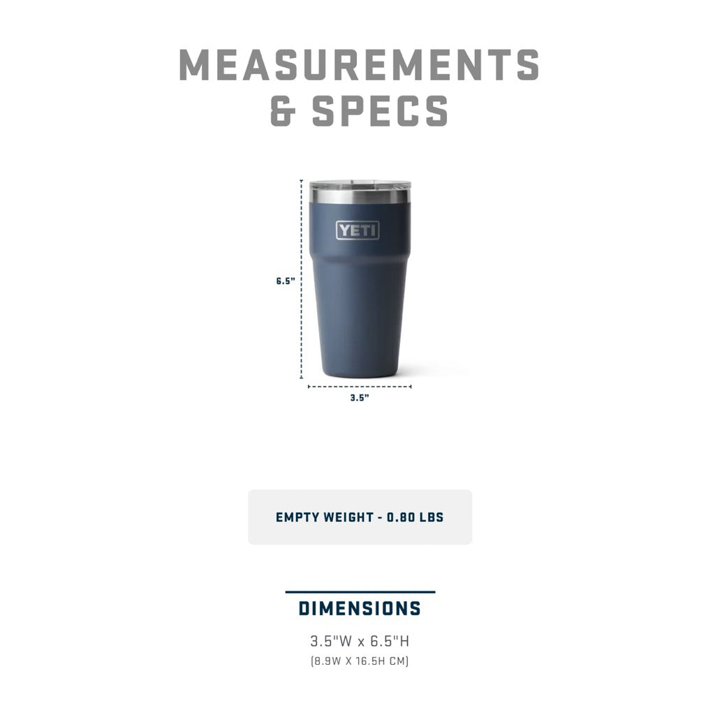 Yeti Rambler 20oz Stackable Cup w/ Magslider Lid