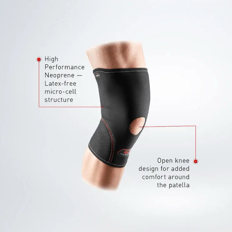 Mcdavid 402 Knee Sleeve w/ Open Patella - Black